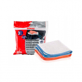 MICROBIBRE CLOTH SUPER FINE Набор микрофибр SONAX, 40см*40см, миниатюра 