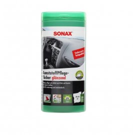 PLASTIC CARE WIPES Салфетки для очистки пластика в тубе SONAX, миниатюра 
