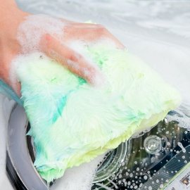 COLOR-POP PAD Зеленый плюшевый аппликатор для мойки авто PURESTAR, миниатюра 3 COLOR-POP PAD Зеленый плюшевый аппликатор для мойки авто PURESTAR, миниатюра 3