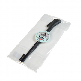 DOUBLE SIDE HARD MINI BRUSH BR16 Жесткая двухсторонняя щетка с черной щетиной LERATON, миниатюра 