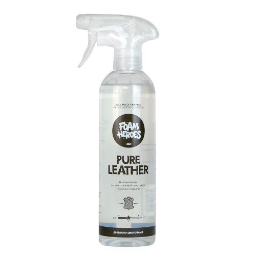 Pure Leather Деликатный очиститель кожи Foam Heroes, 500мл, миниатюра 