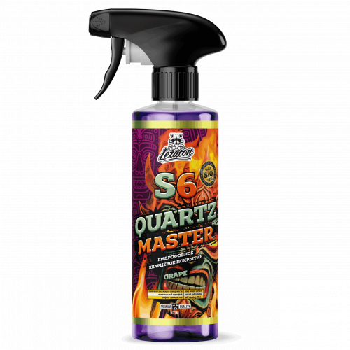 S6 Grape Limited Edition Кварцевый состав для быстрого блеска и гидрофоба LERATON, 473мл, миниатюра 