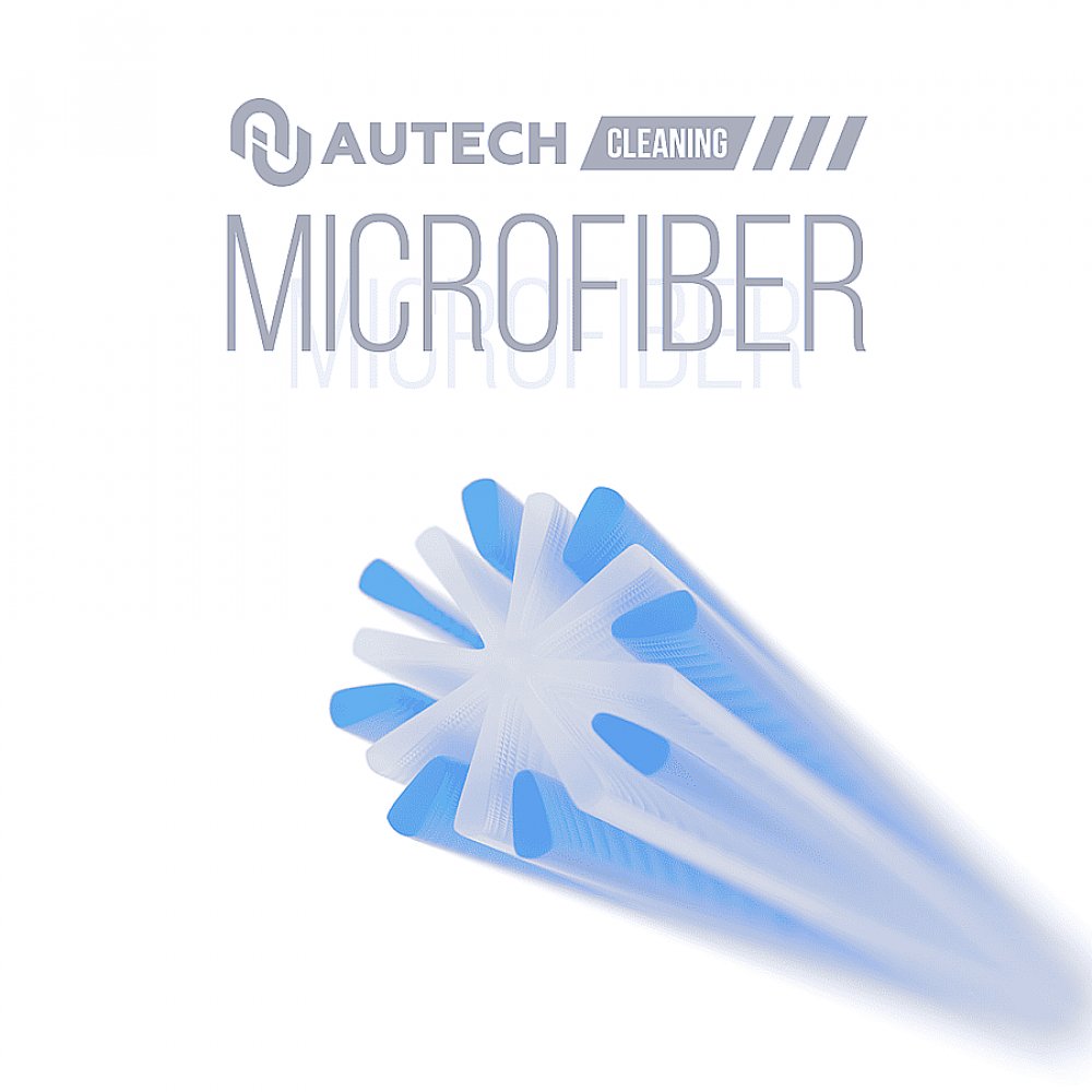 PROFI-MICROFASERTUCH BLAU Микрофибра универсальная AuTech, картинка 4