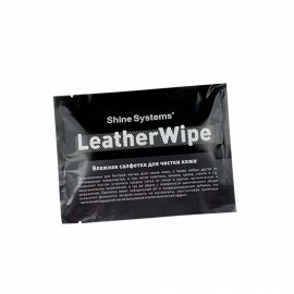 LeatherWipe Влажная салфетка для чистки кожи Shine Systems, миниатюра 1