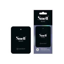 Black Night Black Smell №4 Картонный ароматизатор Черная ночь SMELL, миниатюра 1