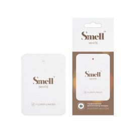 Flower Garden White Smell №4 Картонный ароматизатор Цветочный сад SMELL, миниатюра 