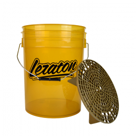 BUCKET Прозрачное ведро для мойки автомобиля с сепаратором LERATON, Салатовое, миниатюра 