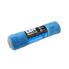 Standart Голубая микрофибра для сушки поверхностей Dry Monster, 50см*60см, миниатюра 