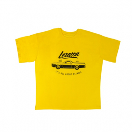 Premium Ranchero The one who cares Футболка желтая оверсайз LERATON WEAR, S, миниатюра 