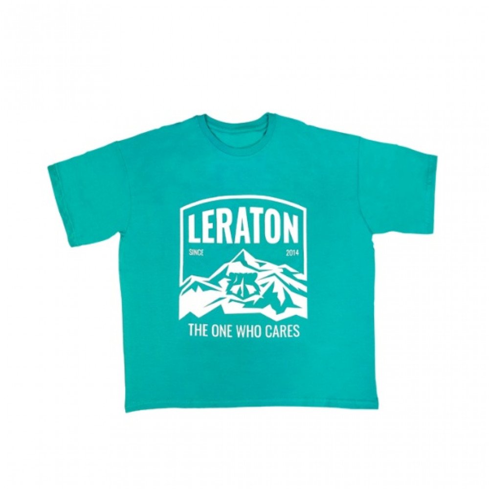 Premium Mountains Футболка изумрудная оверсайз LERATON WEAR, картинка 1