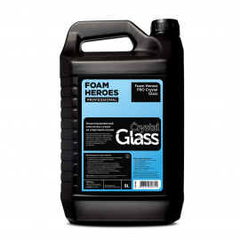 PRO Crystal Glass Концентрированный очиститель стекол на спиртовой основе Foam Heroes Professional, 5л, миниатюра 