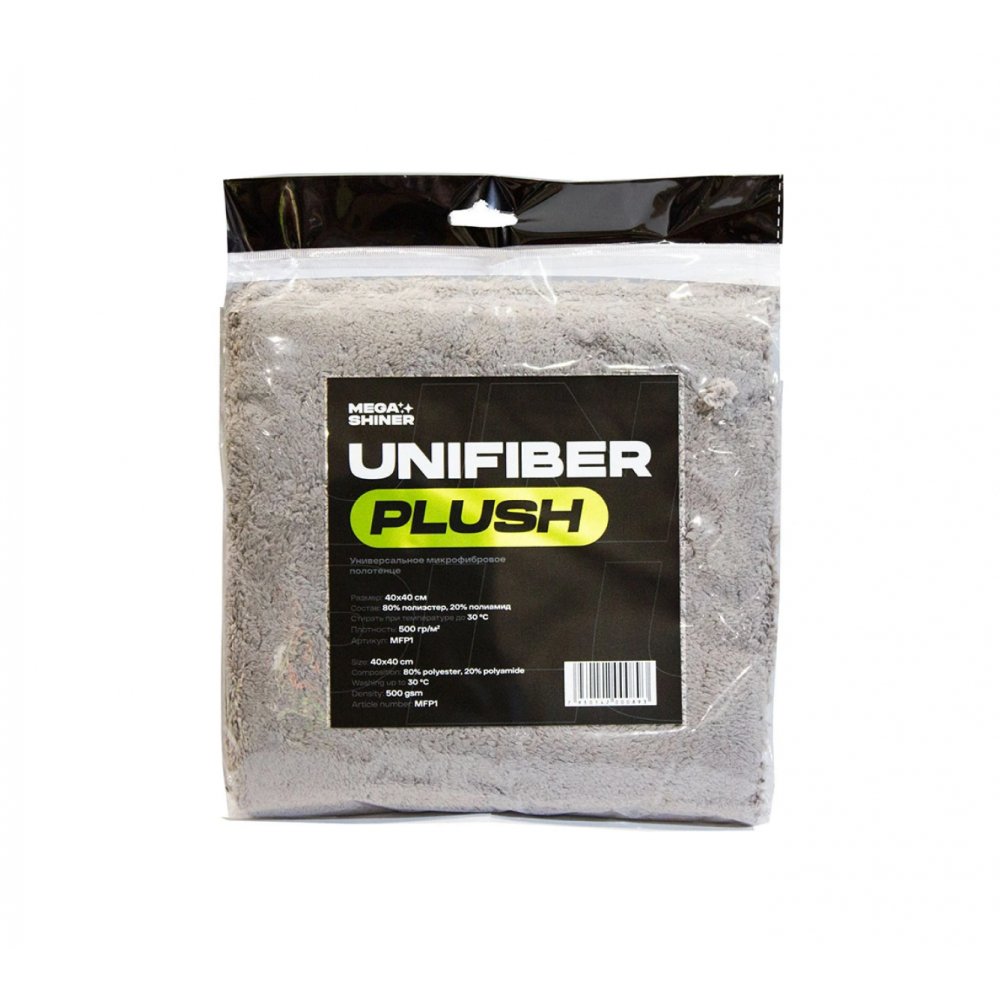 Unifiber Plush Универсальное микрофибровое полотенце MegaShiner, картинка 1