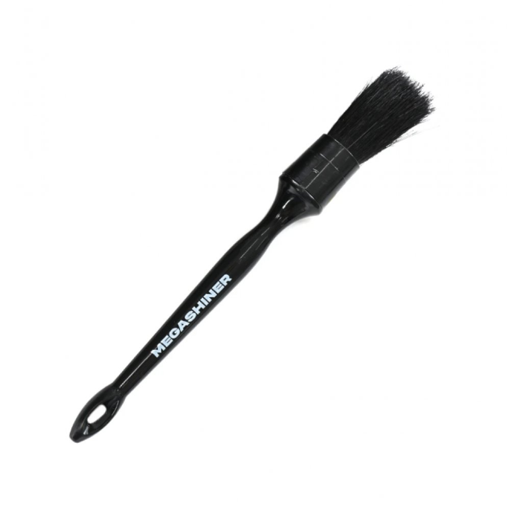 Black Detailing Brush 12 Кисть для детейлинга c натуральным ворсом MegaShiner, картинка 1