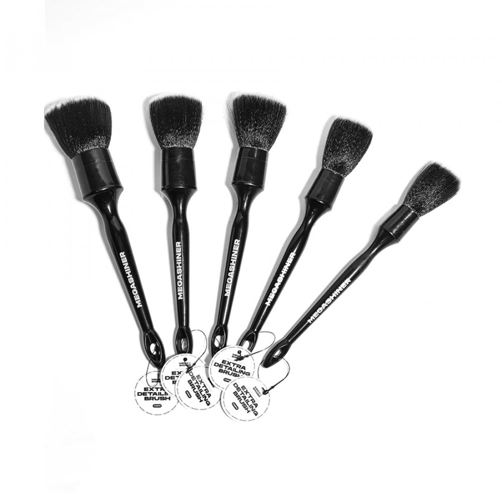Extra Detailing Brush 18 Кисть для детейлинга c косметическим ворсом MegaShiner, картинка 2