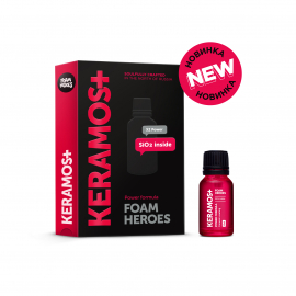 Keramos+  Керамическое защитное покрытие для ЛКП автомобиля Foam Heroes, 15мл, миниатюра 