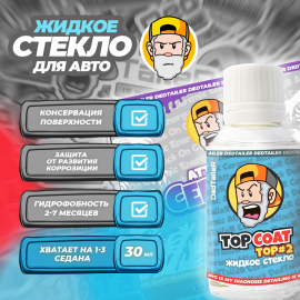 Top Coat Ceramic Coating Energy #2 Жидкое Стекло DedTaileR, миниатюра 2 Top Coat Ceramic Coating Energy #2 Жидкое Стекло DedTaileR, миниатюра 2