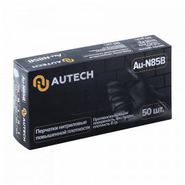 Черные нитриловые перчатки AuTech, XL, миниатюра 