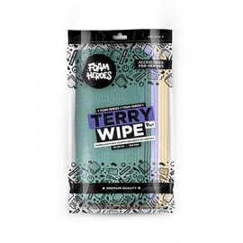 Terry Wipe Универсальная двусторонняя микрофибра без оверлока Foam Heroes, Упаковка 9шт., миниатюра 
