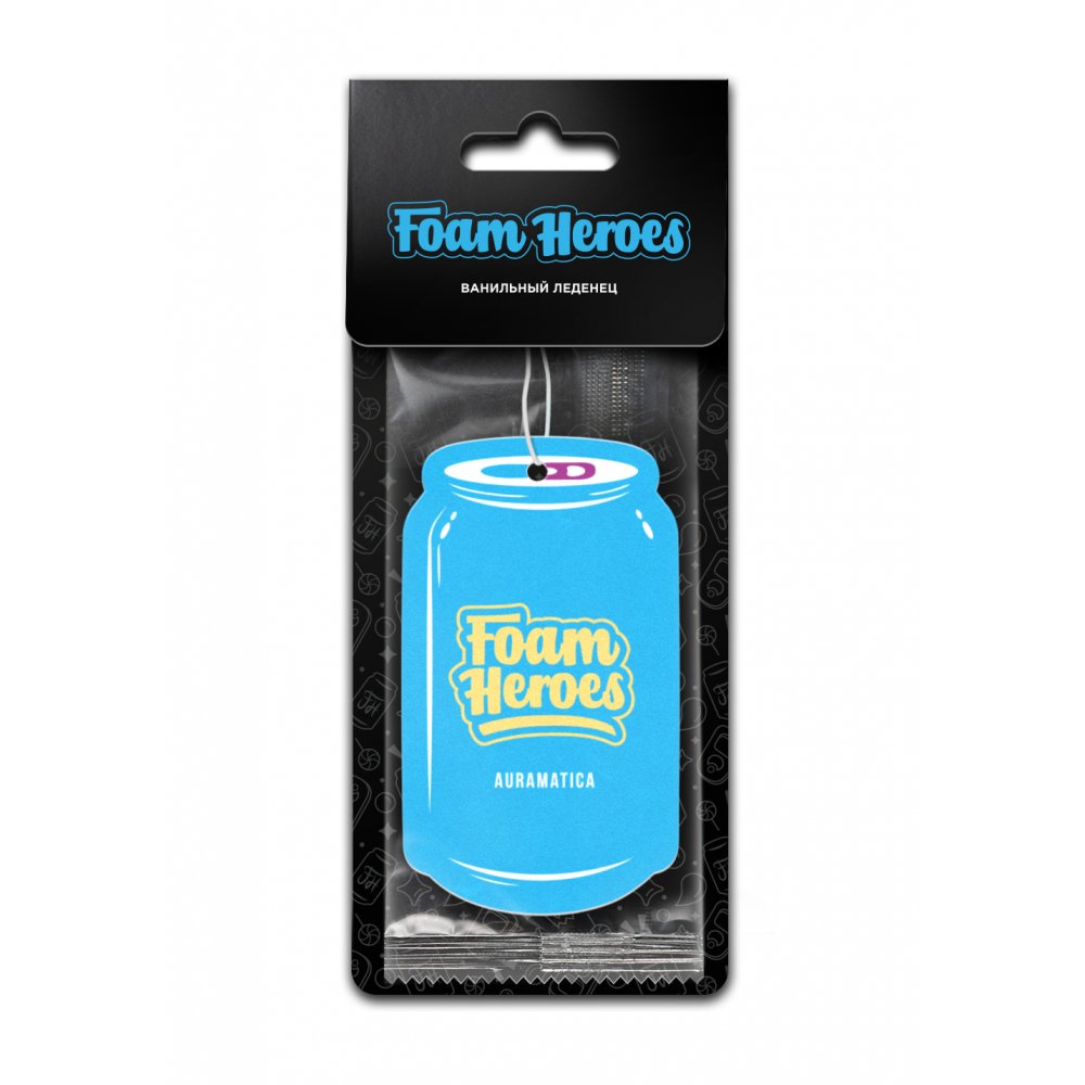Auramatica Ванильный леденец - подвесной картонный ароматизатор Foam Heroes, картинка 1