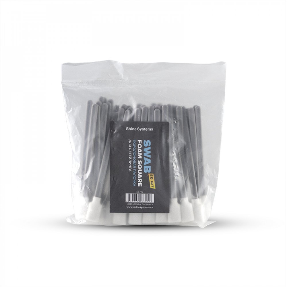Swab Foam Square Поролоновая палочка для детейлинга Shine Systems, картинка 1