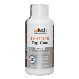 Leather Top Coat Matt Матовый лак для кожи LeTech, 100мл, миниатюра 