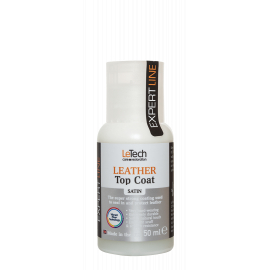 Leather Top Coat Satin Сатиновый лак для кожи LeTech, 50мл, миниатюра 
