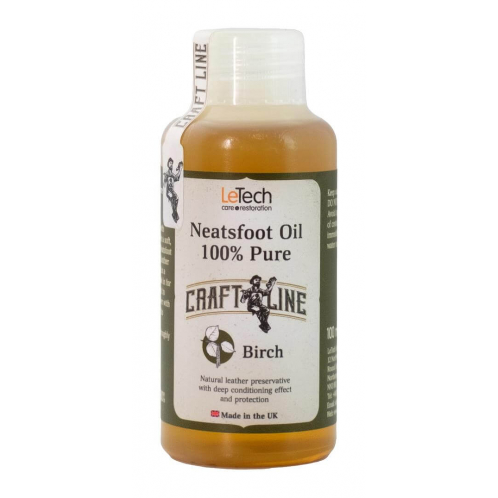 Neatsfoot Oil Birch 100% Pure Костное масло c ароматом дегтя LeTech, картинка 1