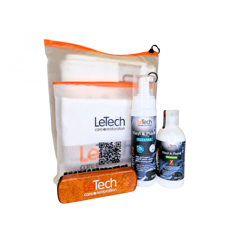 Vinyl & Plastic Care Kit Combined Набор для чистки винила и пластика сборный LeTech, картинка 1